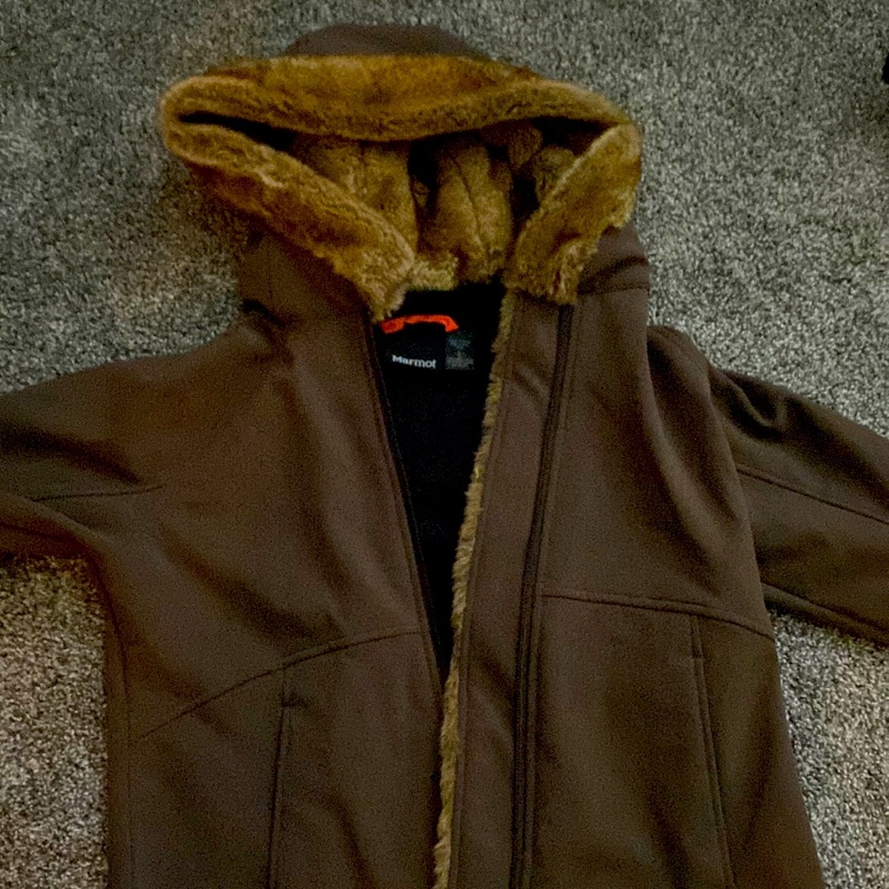 Marmot Faux Fur Hooded Jacket